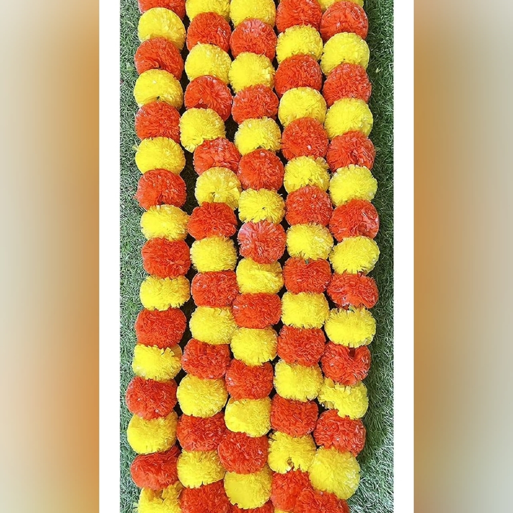 Artificial MarieGold Flowers for Decoration & Festivals - Picture 3 of 8